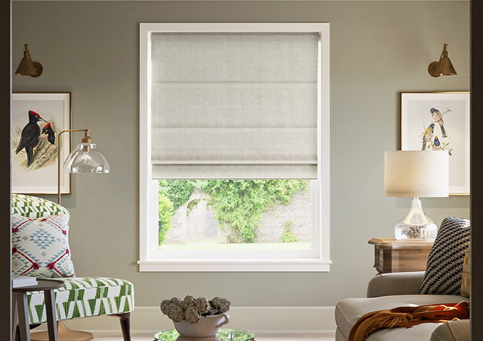 Tarbert, Greige - Motorised Roman Blind - Image 3